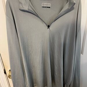 PGA Tour Light Gray Striped Pullover